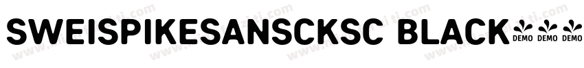 SweiSpikeSansCKsc Black字体转换